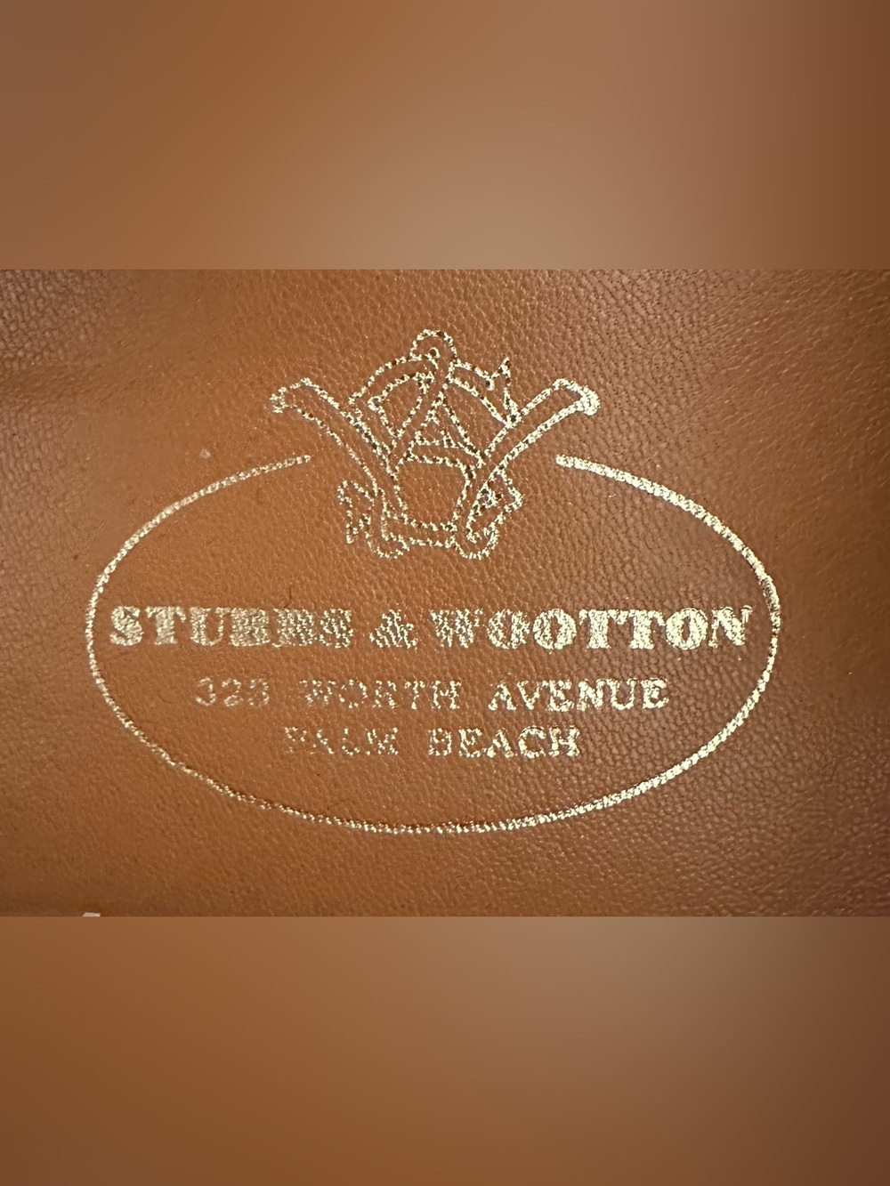Stubbs & Wootton Brown Leather Flats with Gold Logo
